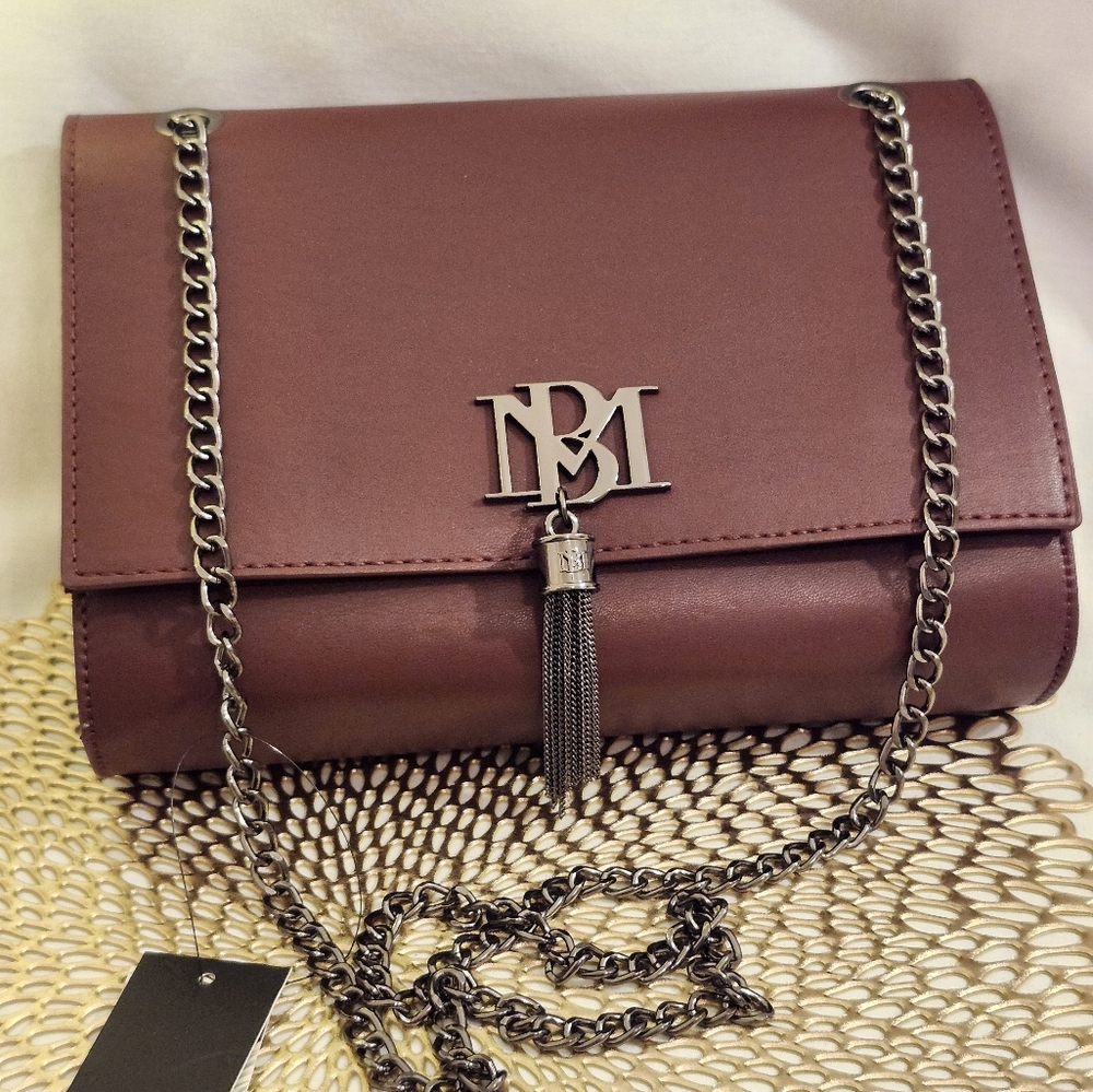 Badgley Mischka Metal Fringe Crossbody NWT - Picture 7 of 9